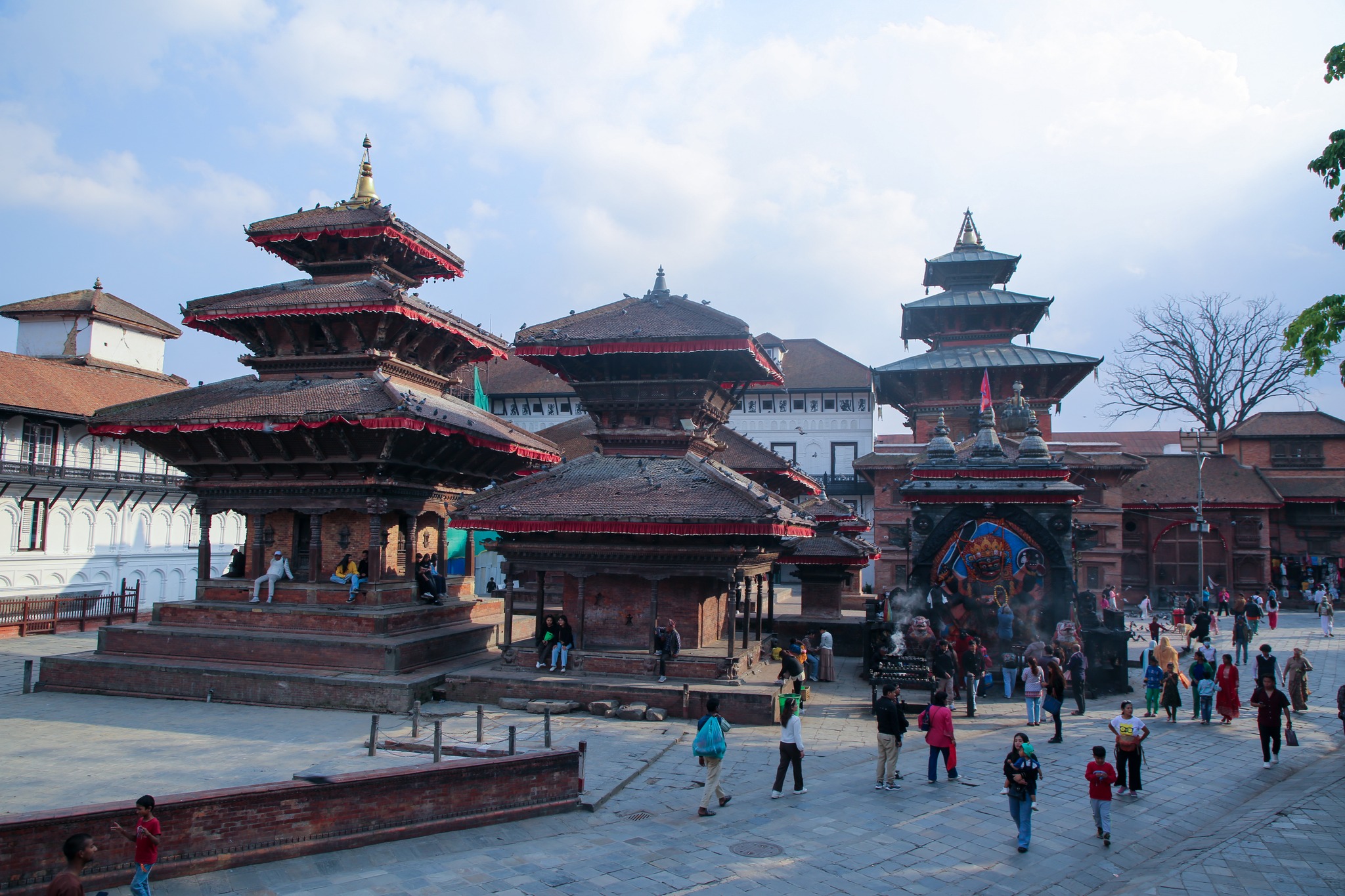 काठमाडौं-वसन्तपुर दरबार क्षेत्र (हनुमानढोका) को आकर्षक दृश्यहरू