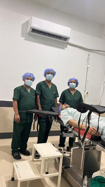 मातातीर्थ आयुर्वेद तथा वैकल्पिक चिकित्सा अस्पतालमा शल्यक्रिया सेवा