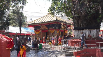 दशैंको अवसरमा सिँगारिएको शक्तिपीठ पञ्चकुमारी मैतीदेवी