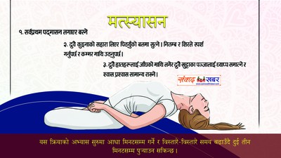 मत्स्यासन र यसको लाभ