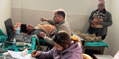 पर्वतमा मुटु रोग उपचार शिविरमा साढे चार सयको निःशुल्क परीक्षण